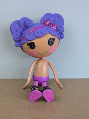 Lalaloopsy Storm E. Sky Doll, Purple Hair w Pink Glitter Bow, 2020 MGA
